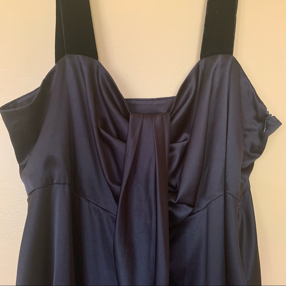 Vera Wang Simply Vera Black Satin Velvet Straps Tank Top Size 14. - Picture 5 of 14